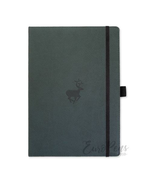 Dingbats A4 Green Deer Notebook - Dotted Wildlife [D5104G]