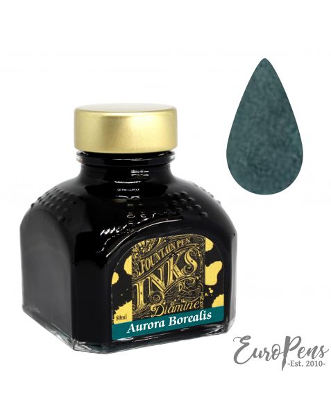 Diamine 80ml Bottled Ink - Aurora Borealis