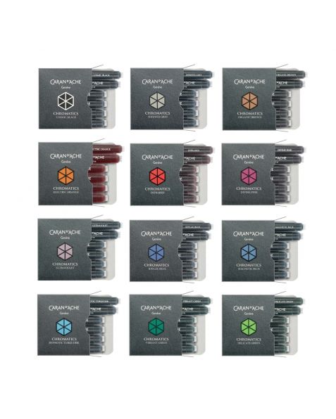 Caran D'Ache Chromatic Ink Cartridges - Pack of 6
