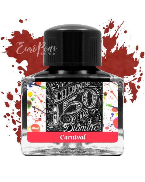 Diamine 40ml - Anniversary Bottled Ink - Carnival Red