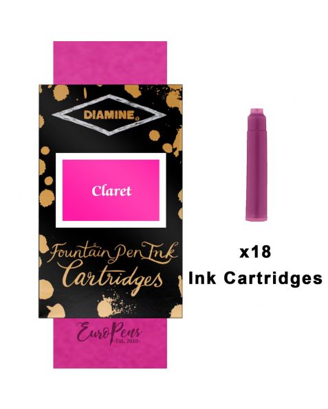 Diamine Ink Cartridges - 18pack-Claret