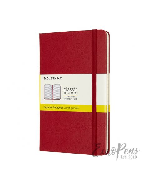 Moleskine Notebook - Medium Hardcover - Scarlet Red - Squared