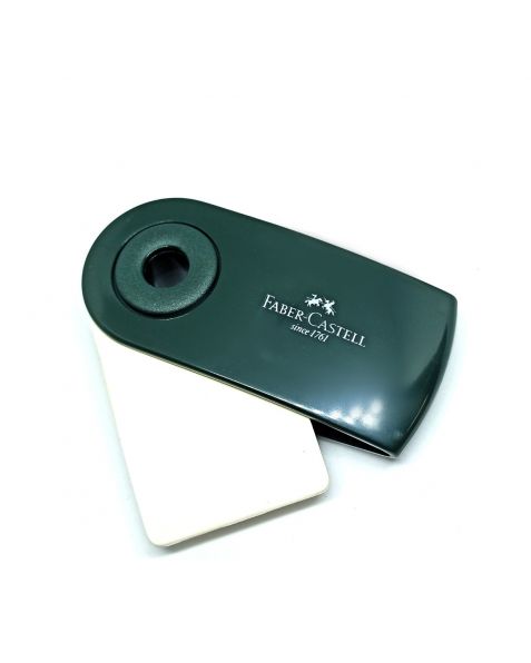 Faber Castell Eraser in Green Plastic Sleeve (182402)