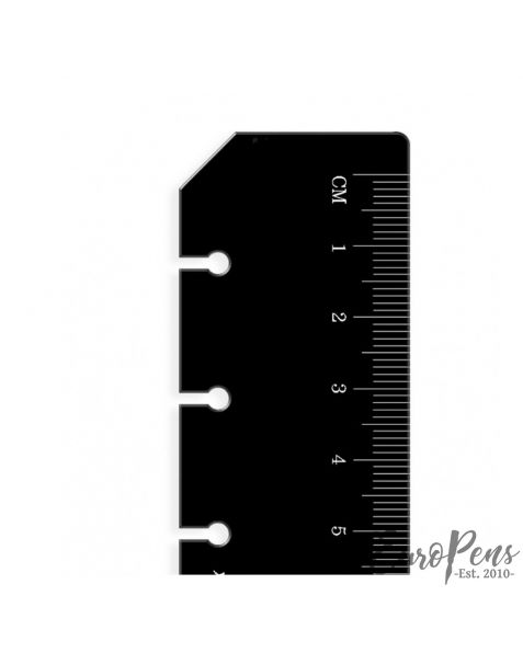 Filofax Personal Ruler Page Marker Black