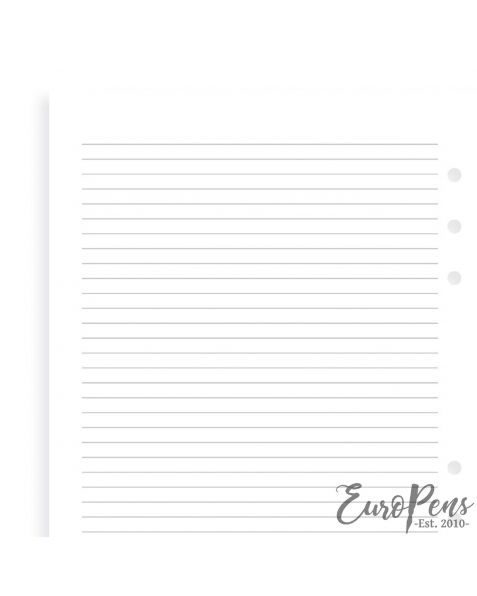 Filofax A5 White Ruled Notepaper