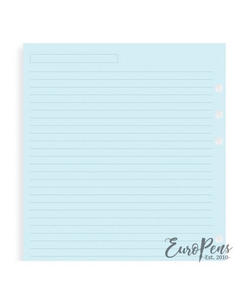 Filofax A5 Blue Ruled Notepaper