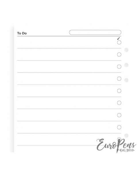 Filofax A5 To Do