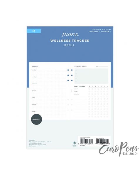 Filofax A5 Wellness Trackers Refill Pack