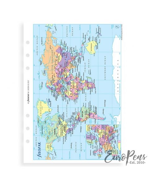 Filofax A5 World Map