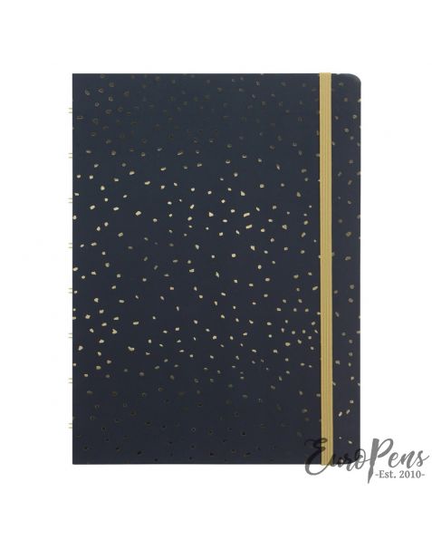 Filofax A5 Confetti Refillable Notebook - Charcoal