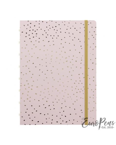 Filofax A5 Confetti Refillable Notebook - Rose Quartz