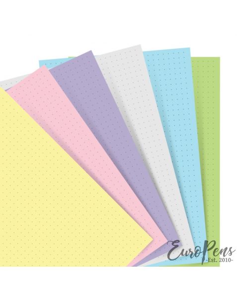 Filofax A5 Notebook Dotted Pastel Paper Refill