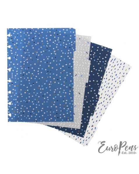 Filofax A5 Indigo Notebook Dividers