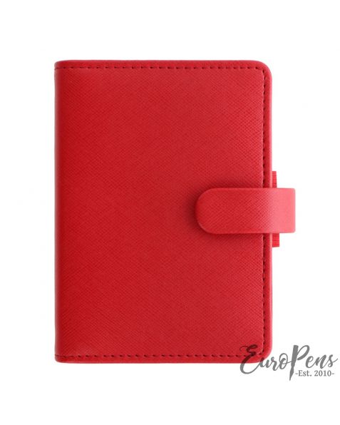 Filofax Mini Saffiano Organiser - Poppy