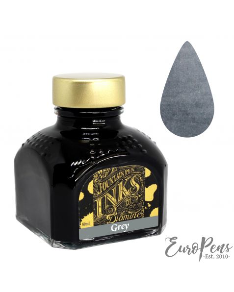 Diamine 80ml Bottled Ink - Grey