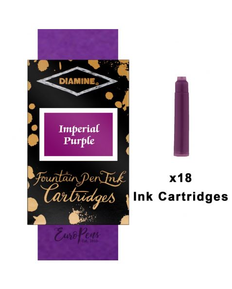 Diamine Ink Cartridges - 18pack-Imperial Purple