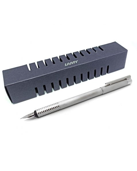 LAMY logo Fountain Pen - Brushed Steel (006)
