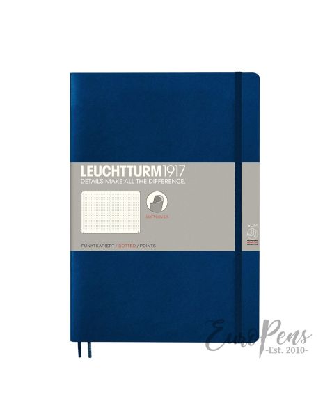 Leuchtturm1917 Notebook (B5) Medium Softcover - Navy - Dotted