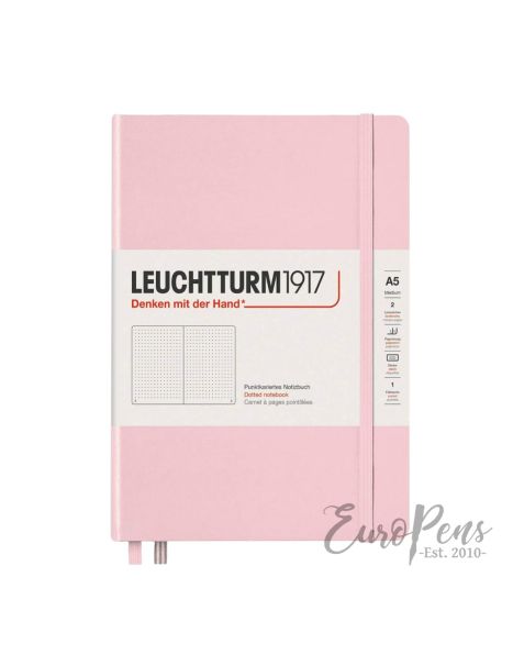 Leuchtturm1917 Notebook (A5) Classic Hardcover - Powder Pink - Dotted