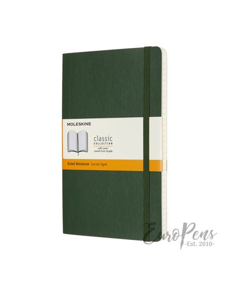Moleskine Notebook - Large (A5) Softcover - Myrtle Green - Ruled