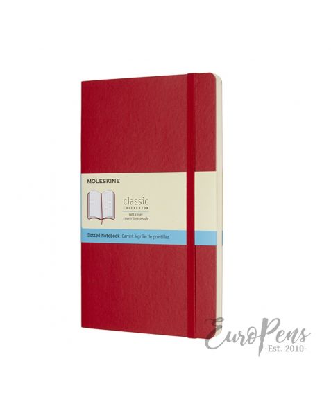Moleskine Notebook - Large (A5) Softcover - Scarlet Red - Dotted