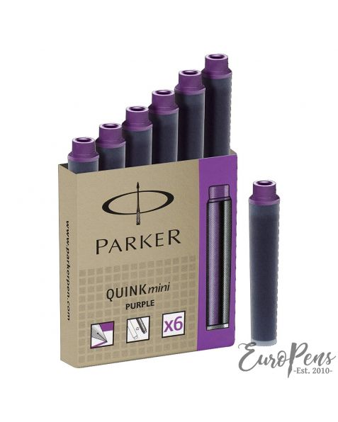 Parker "Quink" Mini Cartridges - Purple (S0767250/1950410)