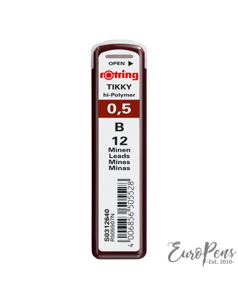 Rotring Pencil Leads - 12 Leads - B - 0.50mm