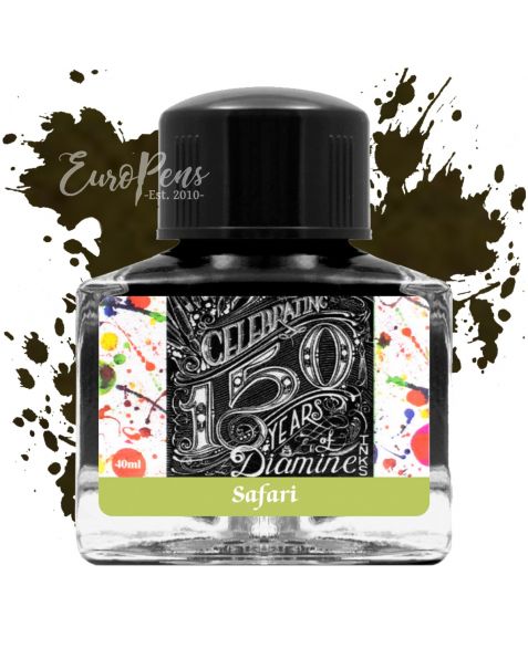 Diamine 40ml - Anniversary Bottled Ink - Safari Green