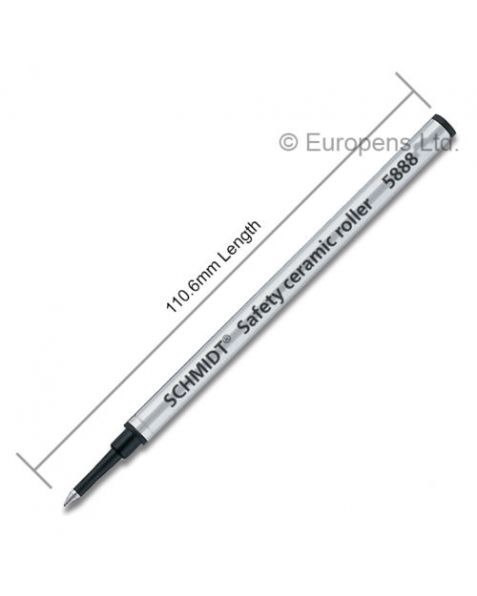 Schmidt Standard Rollerball Refill - Black - Medium (L5888M)