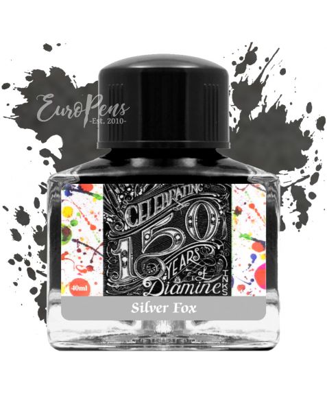 Diamine 40ml - Anniversary Bottled Ink - Silver Fox Grey