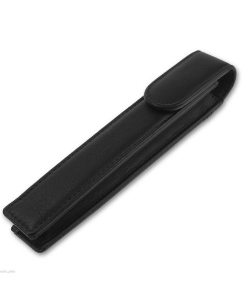 Europens Single Leather Pen Case-Black