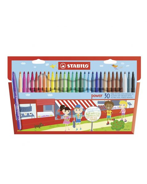 STABILO® Power Fiber Tip Pens - 30 280/30-01