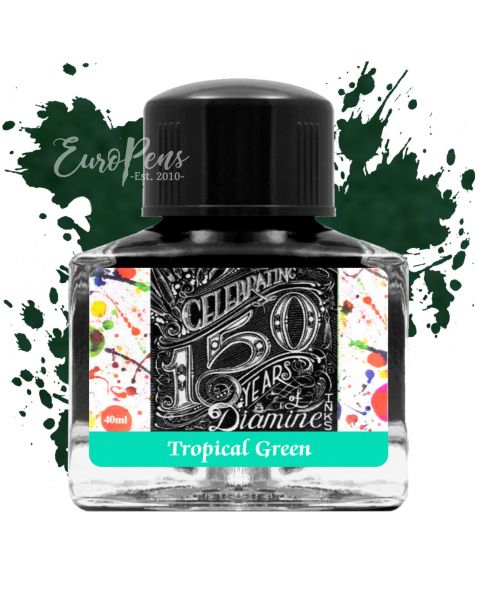Diamine 40ml - Anniversary Bottled Ink - Tropical Green