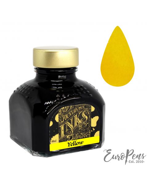 Diamine 80ml Bottled Ink - Yellow