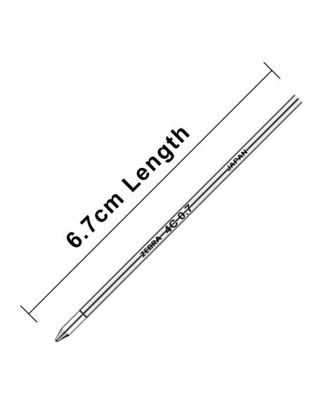 Zebra (4C) Ballpoint Pen Refills "D1 Format Refills"