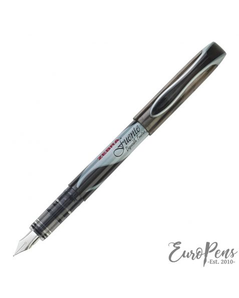 Zebra Fuente Disposable Fountain Pen - Black (Blister)