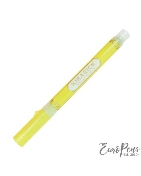 Zebra Kirarich Glitter Marker/Highlighter - Yellow